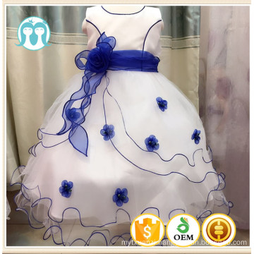 european kids party dress blue color girl wedding dress with flower butterflies appliqued flower dresses
 
 european kids party dress blue color girl wedding dress with flower butterflies appliqued flower dresses